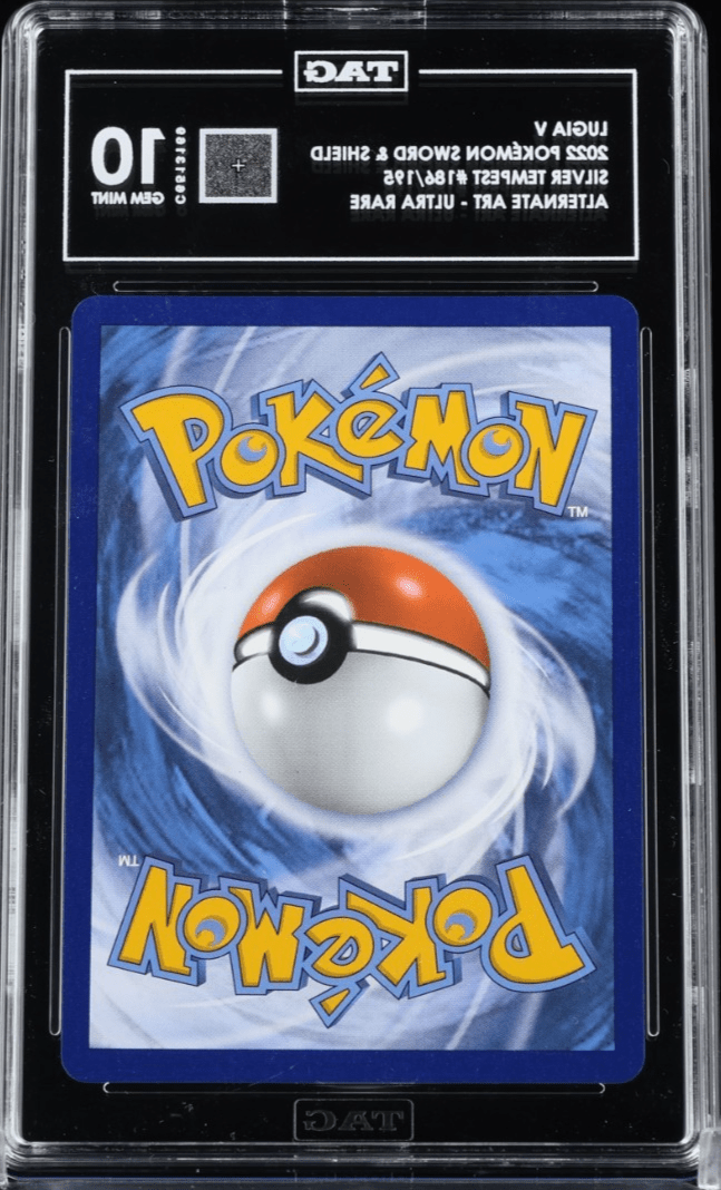 2022 Pokemon SWSH Silver Tempest 186/195 Lugia V Alt Art Ultra Rare TAG 10
