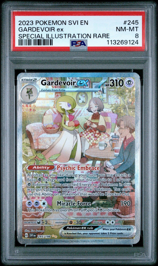 2023 Pokemon Scarlet & Violet Gardevoir EX Special Illustration Rare PSA 8 245