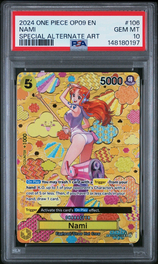 2024 Nami (SP) OP08-106 Emperors in the New World Foil PSA 10