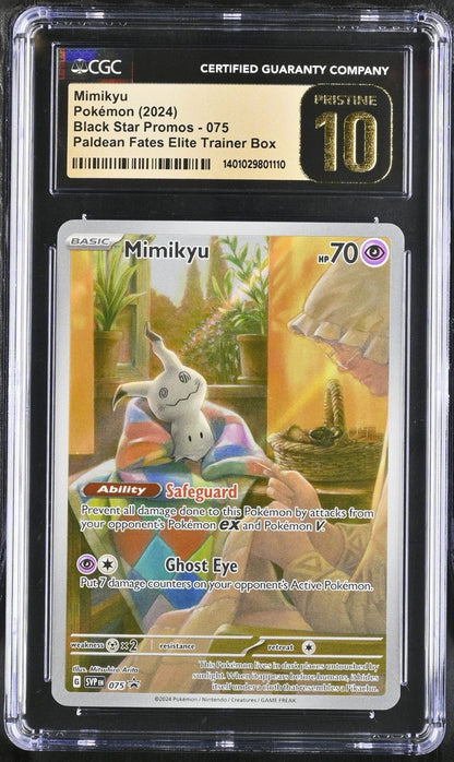 2024 Pokemon Black Star Promos Mimikyu 075 CGC 10 PRISTINE
