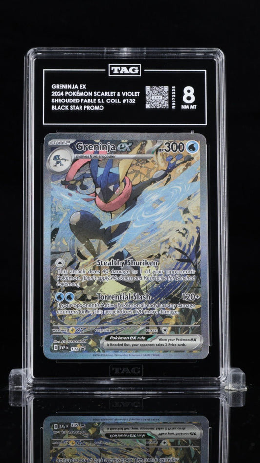 2024 POKEMON SHROUDED FABLE GRENINJA EX 132 ILLUSTRATION TAG 8