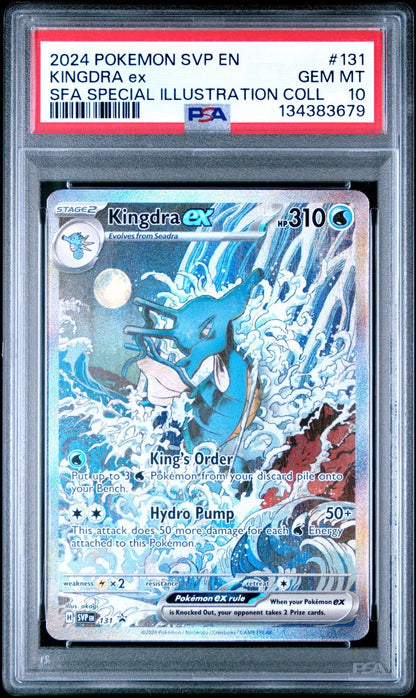 2024 POKEMON SVP EN - SV BLACK STAR PROMO 131 KINGDRA EX PSA 10