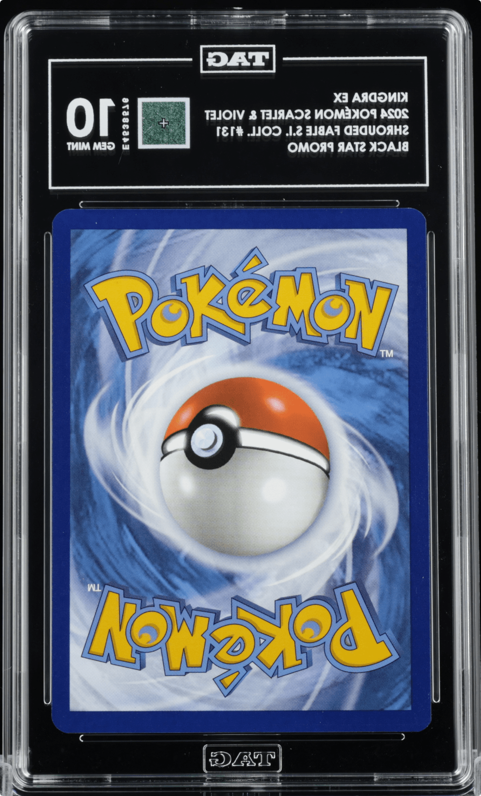 2024 POKEMON SVP EN-SV BLACK STAR PROMO 131 KINGDRA EX TAG 10