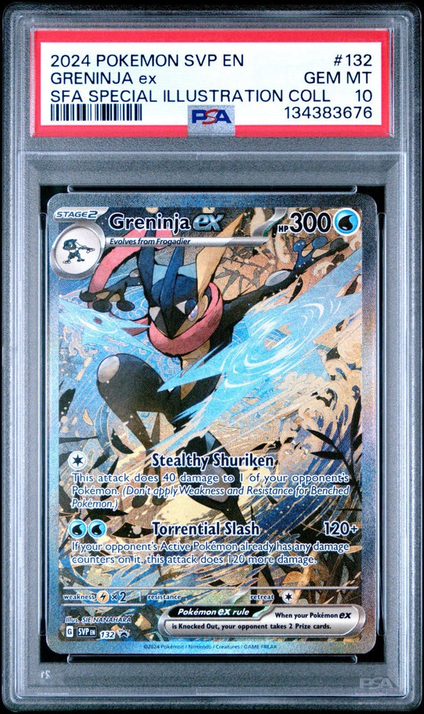 2024 POKEMON SVP EN - SV BLACK STAR PROMO 132 GRENINJA EX PSA 10