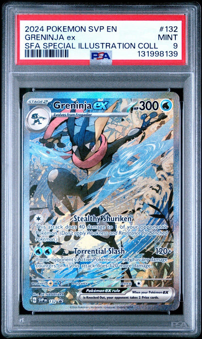 2024 POKEMON SVP EN - SV BLACK STAR PROMO 132 GRENINJA EX PSA 9