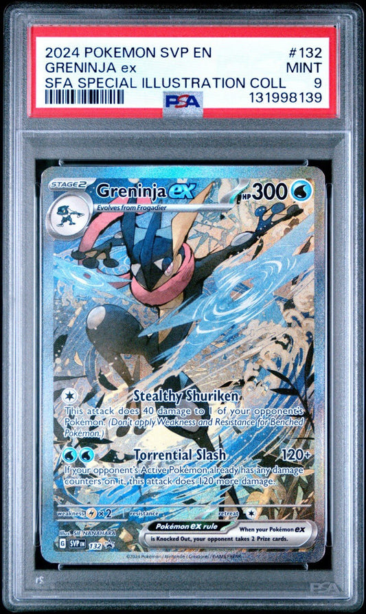 2024 POKEMON SVP EN - SV BLACK STAR PROMO 132 GRENINJA EX PSA 9