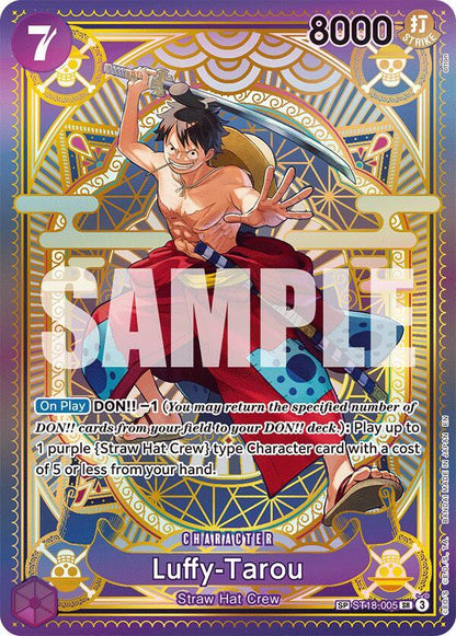 2025 ONE PIECE OP11 EN LUFFY - TAROU SPECIAL ALTERNATE ART PSA 10 ST18 - 005 SP