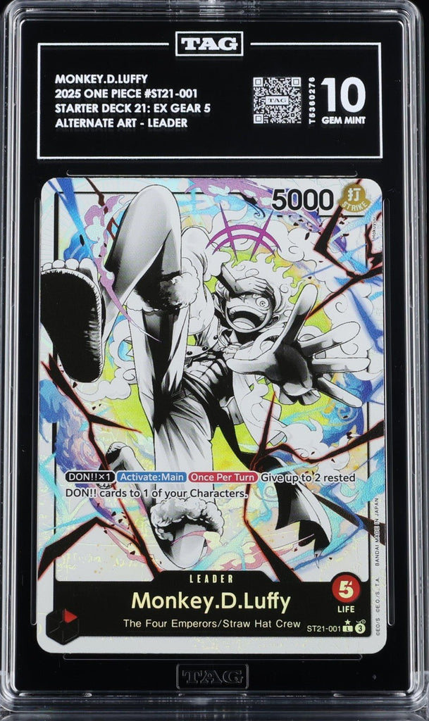 2025 ONE PIECE STARTER DECK ST21-EX GEAR 5 001 MONKEY D. LUFFY TAG 10