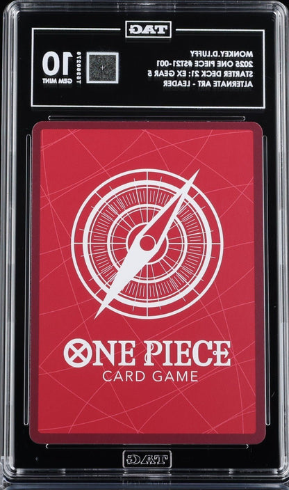 2025 ONE PIECE STARTER DECK ST21-EX GEAR 5 001 MONKEY D. LUFFY TAG 10