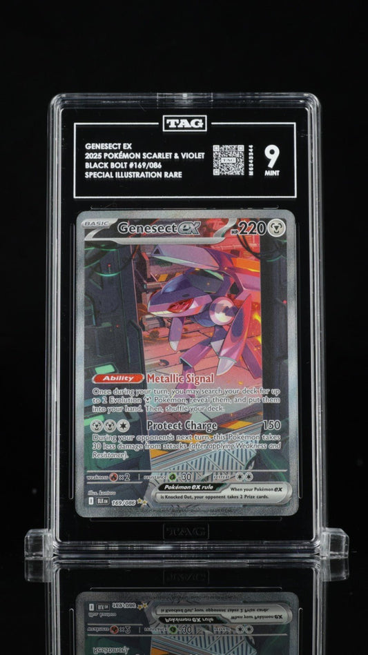 2025 Pokemon Black Bolt Genesect ex Special Illustration Rare TAG 9 169/086