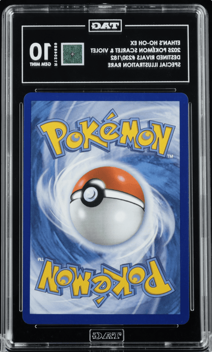 2025 POKEMON DRI EN-DESTINED RIVALS 230 ETHAN'S HO-OH EX TAG 10