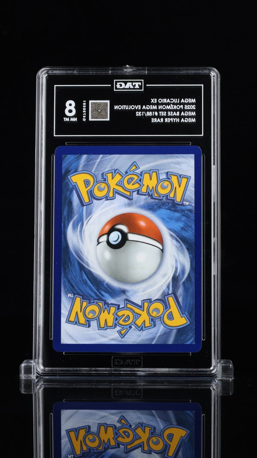 2025 POKEMON MEG EN - MEGA EVOLUTION MEGA HYPER RARE 188 MEGA LUCARIO EX TAG 8