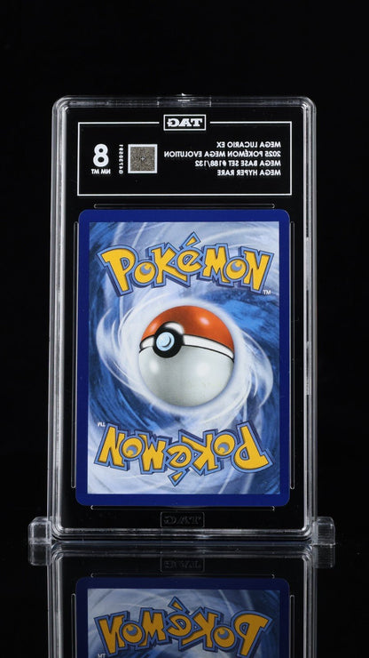 2025 POKEMON MEG EN - MEGA EVOLUTION MEGA HYPER RARE 188 MEGA LUCARIO EX TAG 8