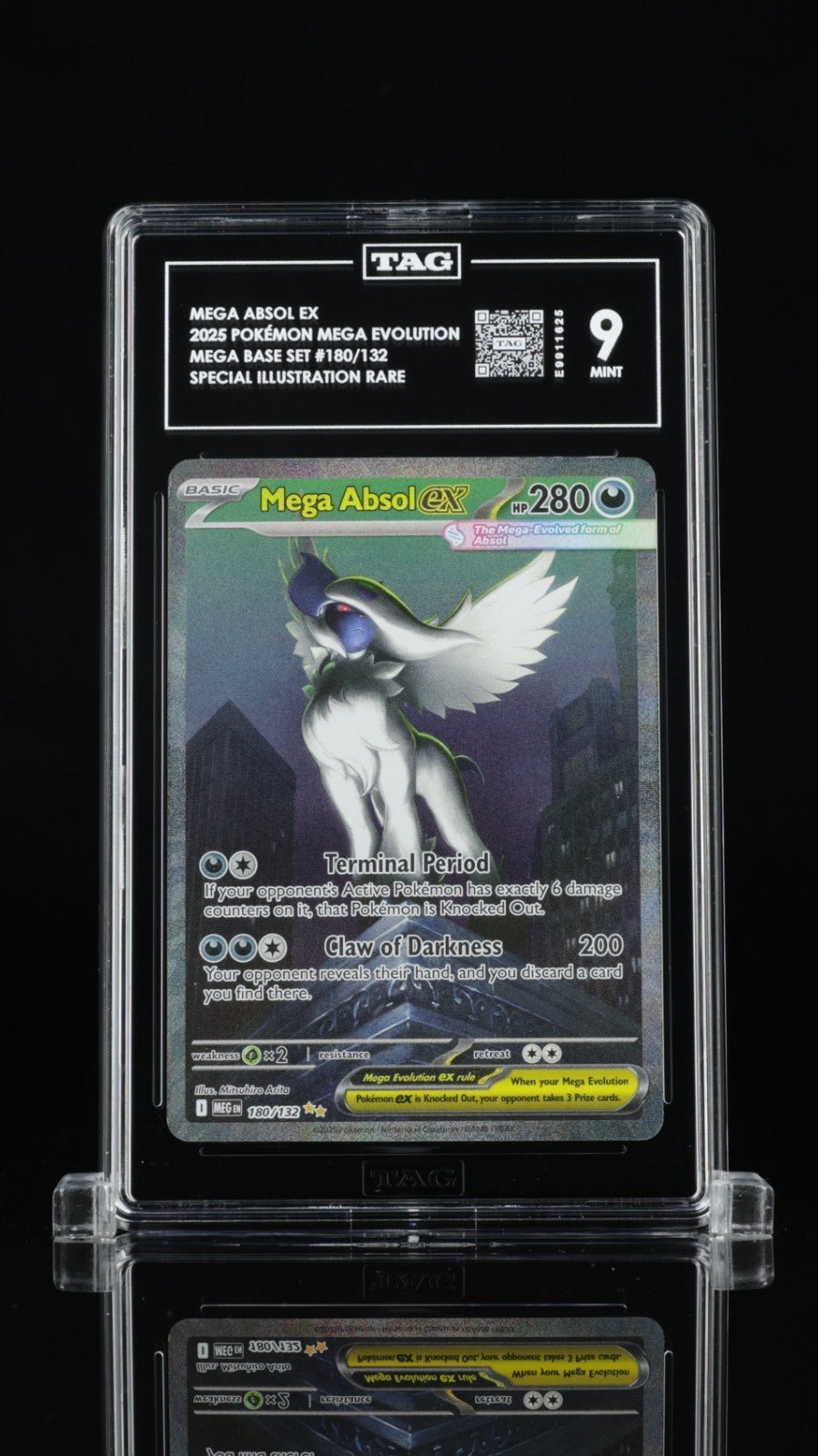 2025 Pokemon Mega Absol Ex SIR 180/132 TAG 9 Mega Base Set