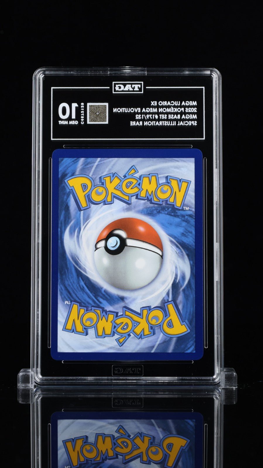 2025 Pokemon Mega Evolution 179 Mega Lucario EX Special Illustration Rare TAG 10