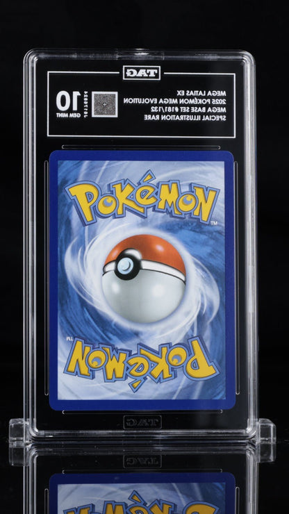 2025 POKEMON MEGA EVOLUTION SPECIAL ILLUSTRATION RARE 181 MEGA LATIAS EX TAG 10