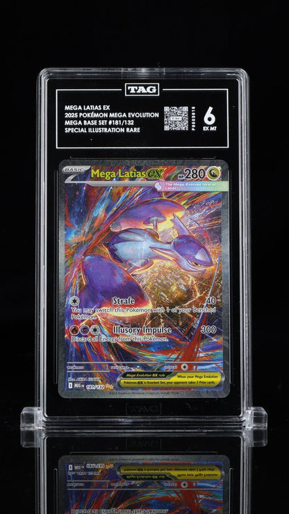 2025 POKEMON MEGA EVOLUTION SPECIAL ILLUSTRATION RARE 181 MEGA LATIAS EX TAG 6