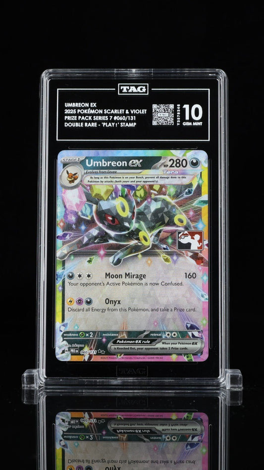 2025 POKEMON PLAY! POKEMON PRIZE PACK: SER 7 060 UMBREON EX TAG 10
