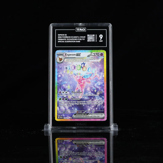 2025 Pokemon Pre EN Espeon ex TAG 9 Special Illustration Rare 155