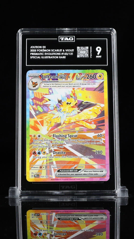 2025 POKEMON PRE EN - PRISMATIC EVOLUTIONS 153 JOLTEON EX TAG 9