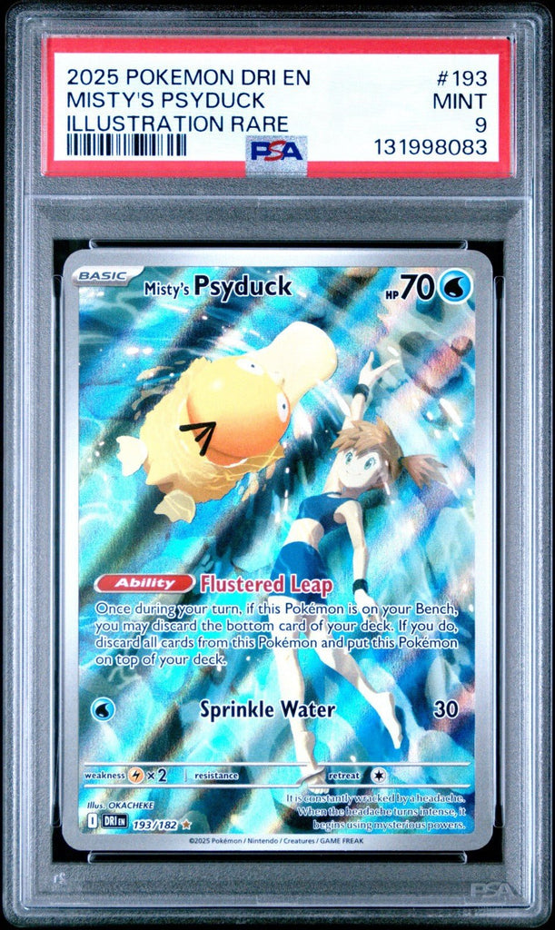 2025 Pokemon S&V Destined Rivals Misty's Psyduck 193/182 PSA 9