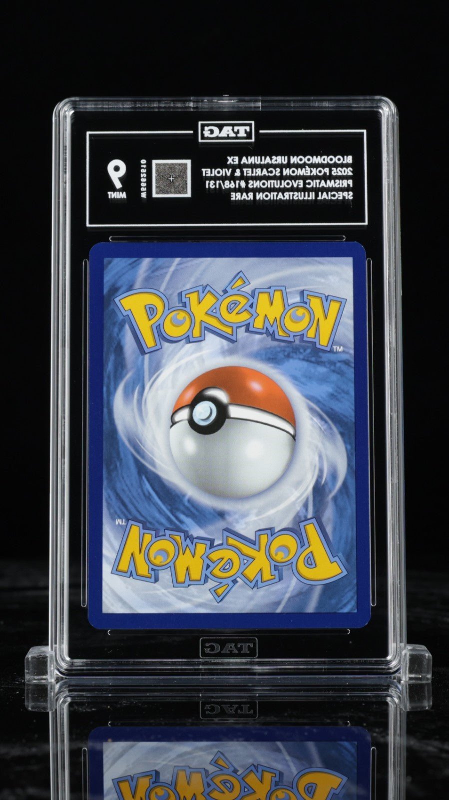 2025 Pokémon SV168 Prismatic Evolutions Bloodmoon Ursaluna ex Holo – TAG 9