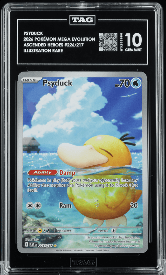 2026 POKEMON ASC EN-ASCENDED HEROES ILLUSTRATION RARE 226 PSYDUCK TAG 10