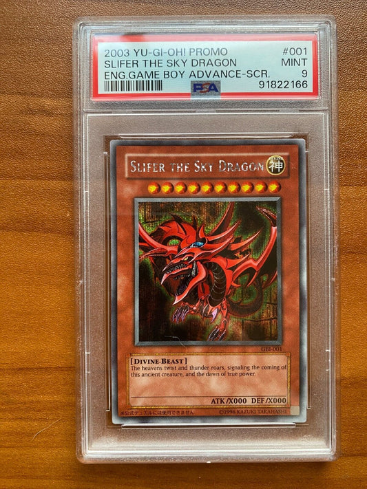 PSA 9 Mint 2003 Yugioh Slifer The Sky Dragon GBI-001 Secret Rare