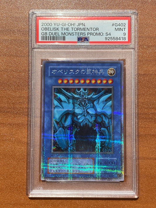 YuGiOh Obelisk the Tormentor Egyptian God Card G4-02 PSA 9 Japanese