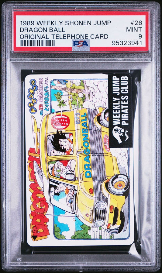 PSA 9 Dragon Ball Weekly Shonen Jump Phone Card 1991 Akira Toriyama #26