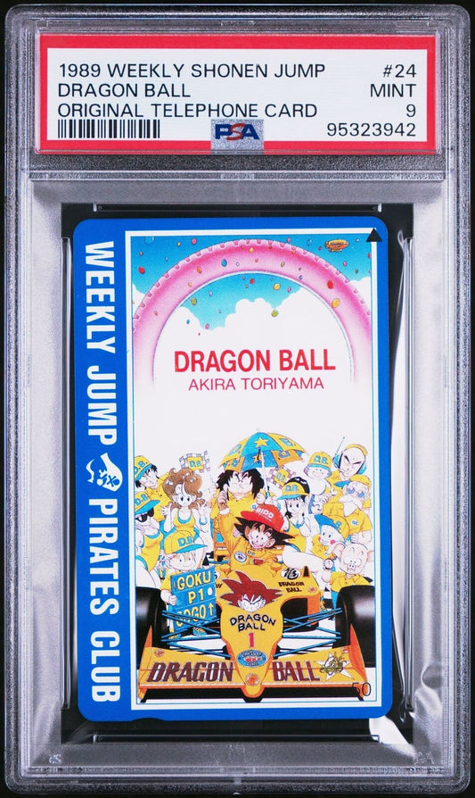 PSA 9 Dragon Ball Phone Card 1989 Weekly Shonen Jump #24 Akira Toriyama