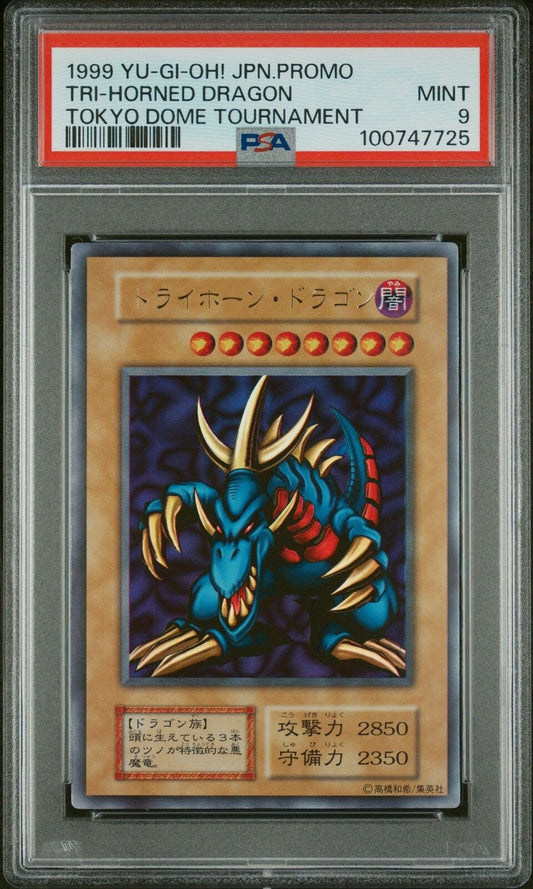 PSA 9 YU-GI-OH! Japanese 1999 Tri-Horned Dragon Tokyo Dome Tournament