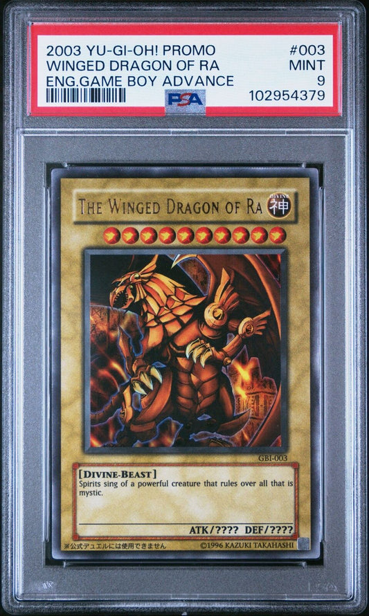 PSA 9 Yugioh The Winged Dragon of Ra GBI 003 Ultra Rare
