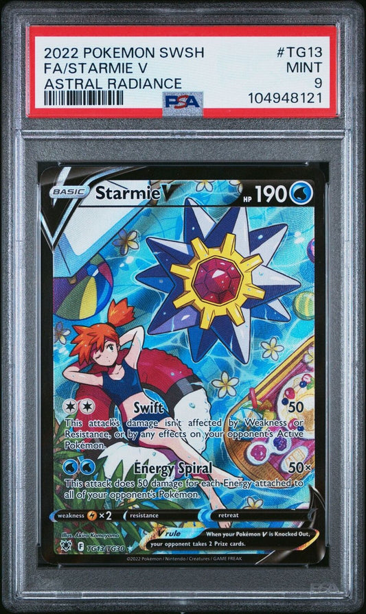 Pokemon TCG Starmie V Full Art TG13 Astral Radiance PSA 9