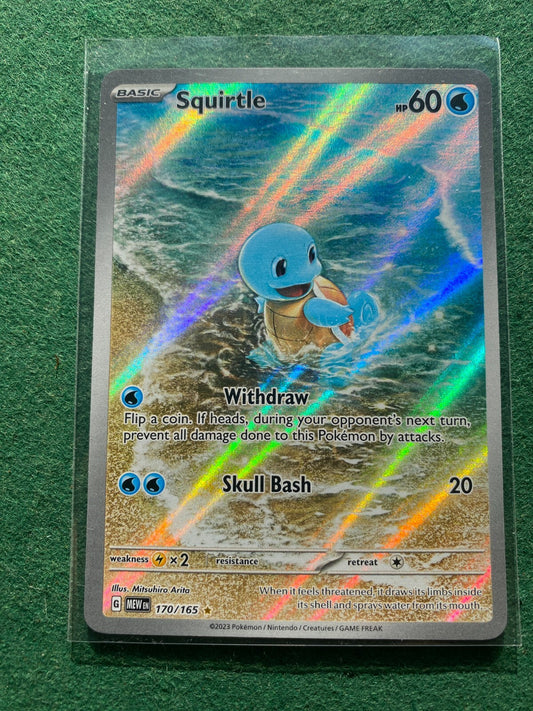Pokemon Squirtle 170/165: 151 Illustration Rare Near Mint NM