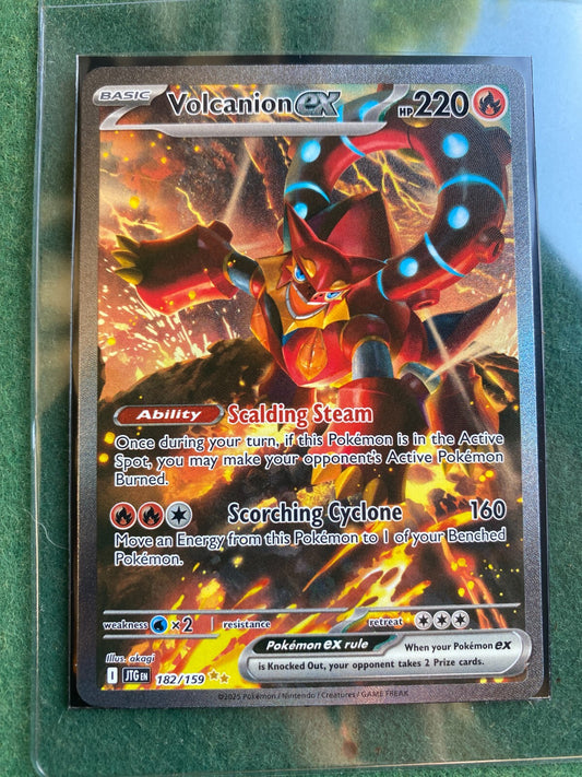 Pokemon Volcanion Ex 182/159 NM SIR Journey Together