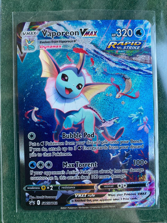 Pokemon Vaporeon VMAX - SWSH182 SWSH: Sword & Shield Black Star Promo NM Holo