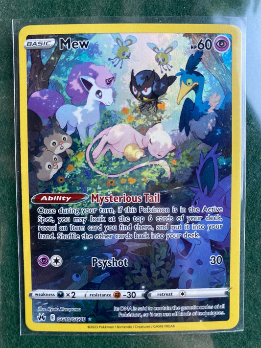 Pokemon Mew GG10/GG70 Crown Zenith: Galarian Gallery Holo NM 2