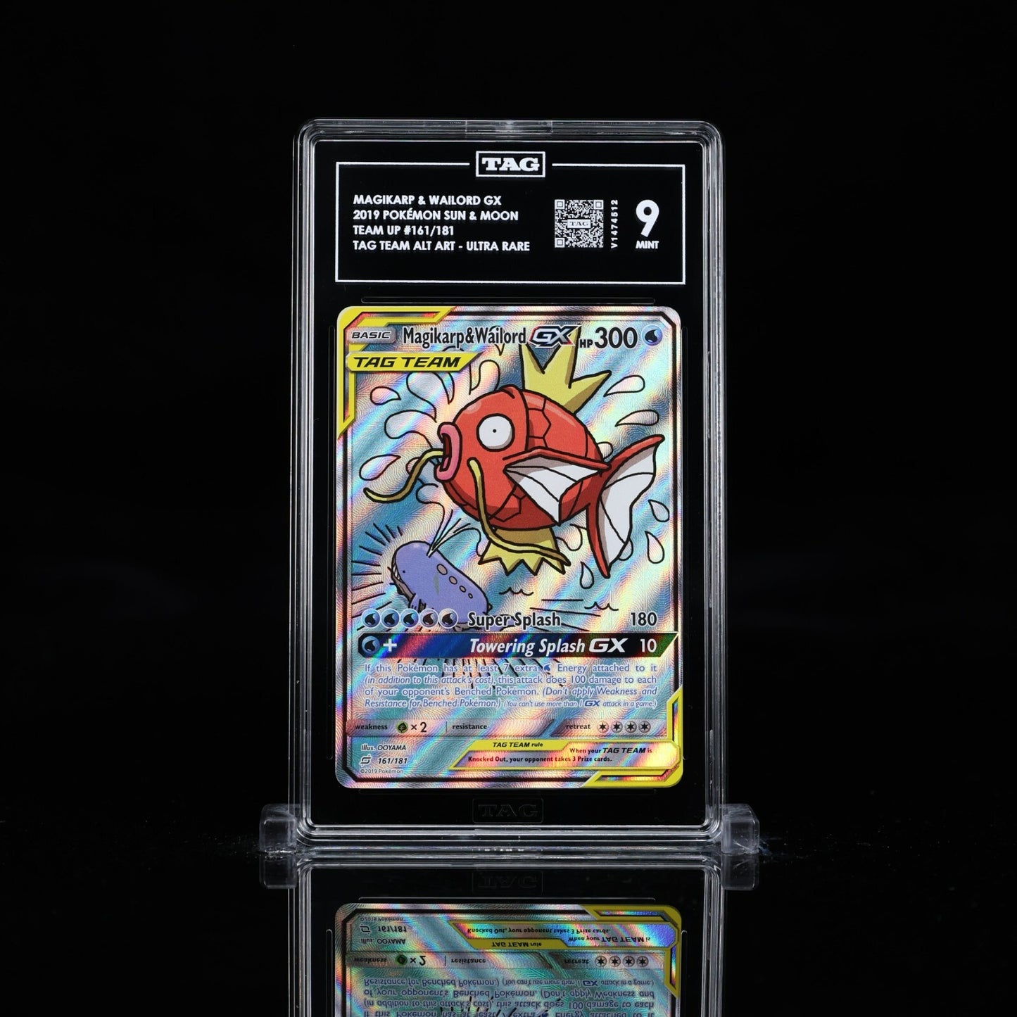 2019 Pokemon Team Up Magikarp & Wailord GX 161/181 TAG 9