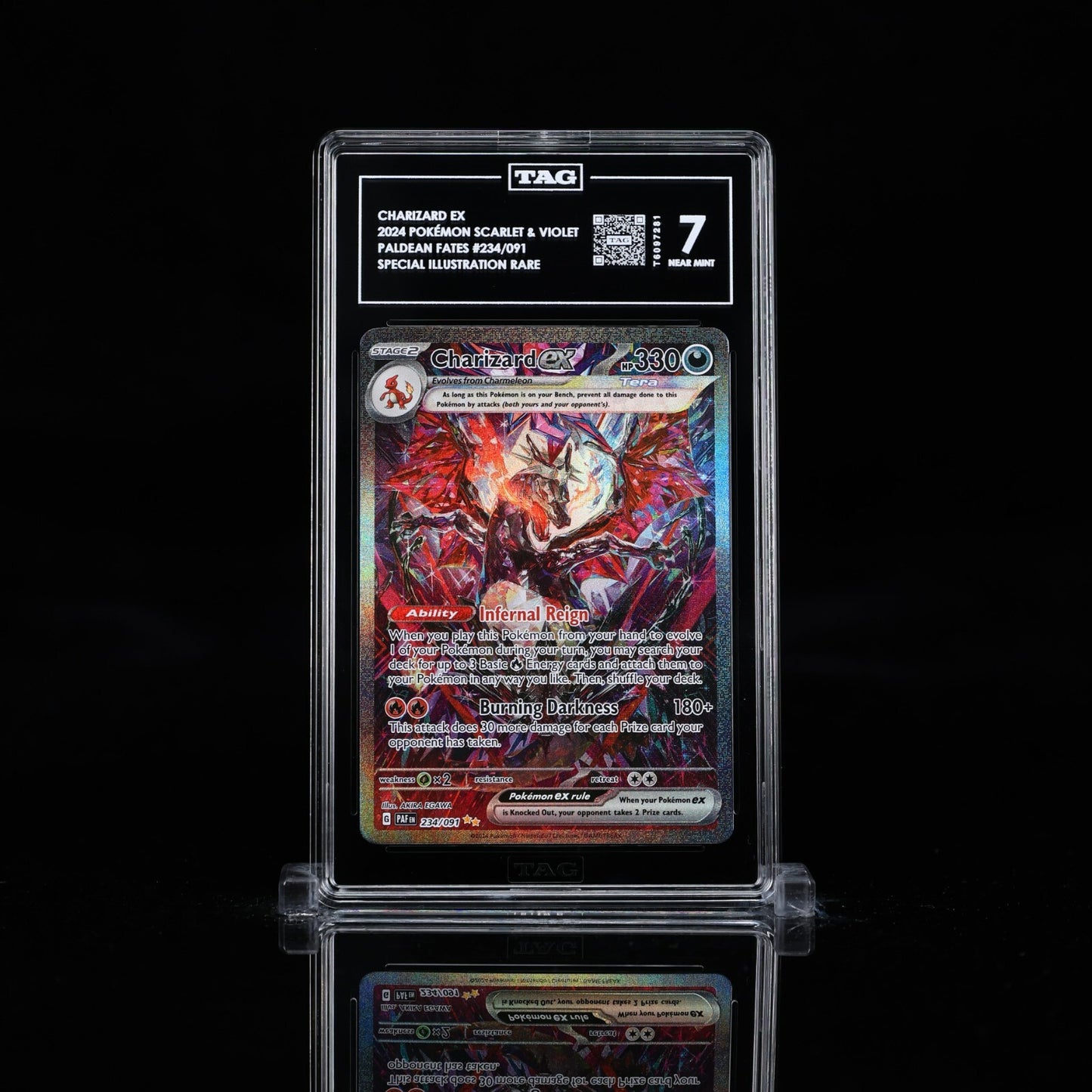 Pokemon Charizard Ex #234 Pokemon Paldean Fates TAG 7