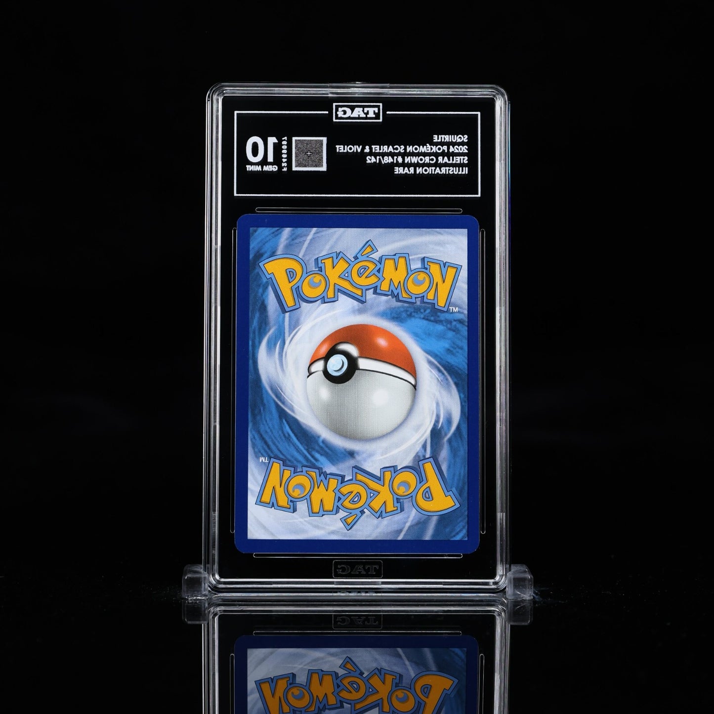Pokemon Squirtle 148/142 Sv07: Stellar Crown Holo TAG 10