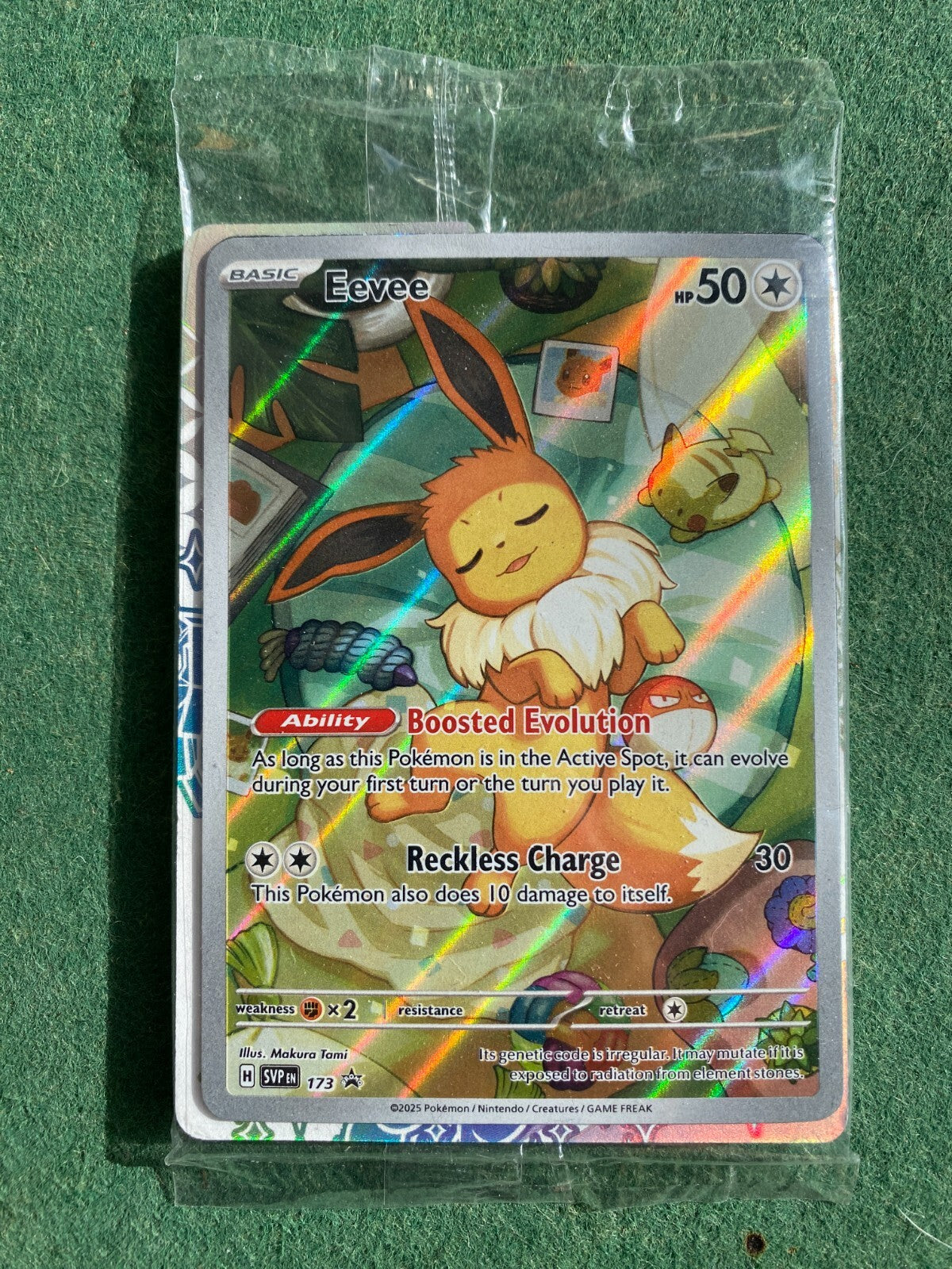 Pokemon Eevee SVP 173 Sv: Prismatic Evolution Black Star Promo NM Sealed