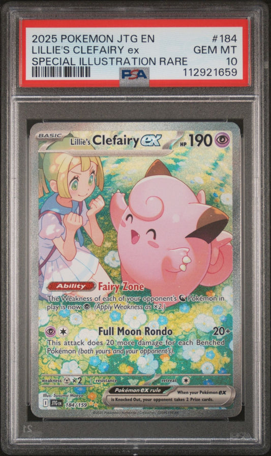 Pokemon PSA 10 Lillie's Clefairy Special Illustration Rare Journey Together 184