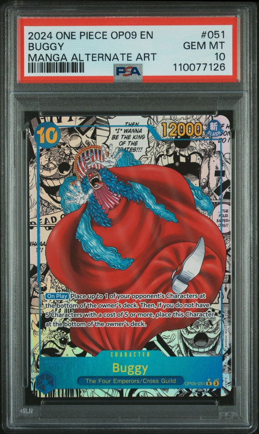 One Piece - 🤡 Buggy (051) (Manga) - Emperors in the New World (OP09) - PSA 10