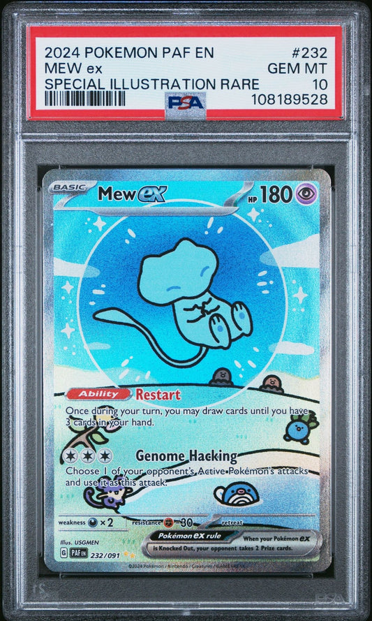 Pokemon 2024 Mew ex 232/091 SIR Paldean Fates PSA 10 #2