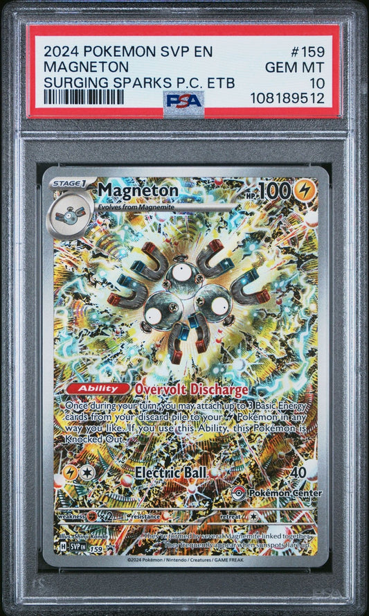 Magneton - 159 (Pokemon Center Exclusive) 159 Sv: Scarlet & Violet Promo PSA 10