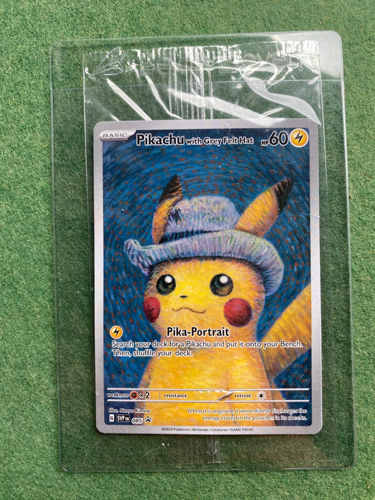 Pikachu With Grey Felt Hat 085 Promo Pokemon Van Gogh Museum Sealed #3