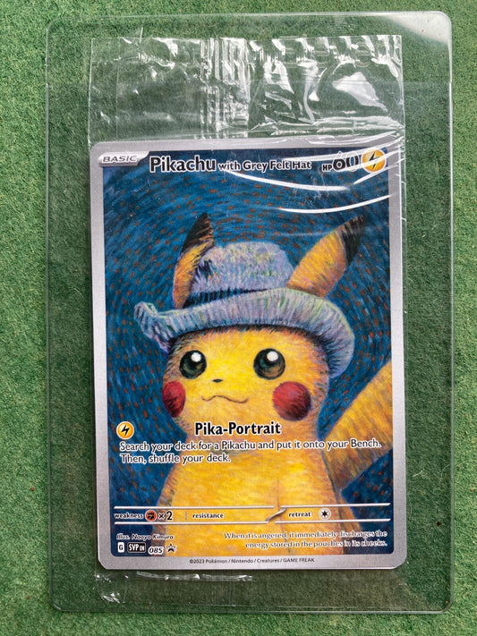 Pikachu With Grey Felt Hat 085 Promo Pokemon Van Gogh Museum Sealed