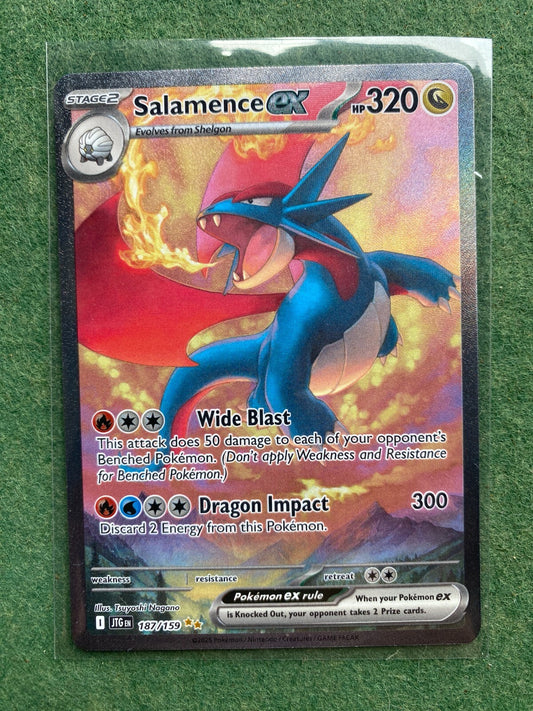 Salamence Ex 187/159 - SIR - SV09: Journey Together - Pokemon TCG