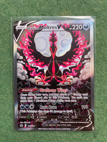 Galarian Moltres V #177/198 Alternate Full Art Pokemon Near Mint NM